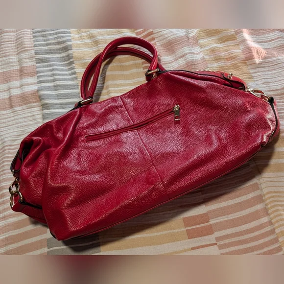 Ora Delphine red leather purse - Picture 6 of 7